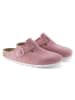 Birkenstock Leren clogs "Boston" lichtroze
