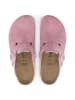 Birkenstock Skórzane chodaki "Boston" w kolorze jasnoróżowym