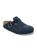 Birkenstock Leder-Clogs "Boston" in Dunkelblau
