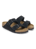 Birkenstock Leder-Pantoletten "Arizona" in Schwarz