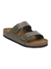 Birkenstock Leder-Pantoletten "Arizona" in Braun