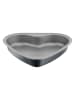 Kaiser Herzkuchenform "Inspiration" in Grau - (B)24 x (H)4 x (T)23 cm