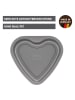 Kaiser Herzkuchenform "Inspiration" in Grau - (B)24 x (H)4 x (T)23 cm