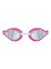 Arena Schwimmbrille "Air-speed mirror" in Weiß/ Pink/ Grün