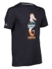 Arena Shirt "Navy seahorse" zwart/Schwarz