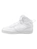 Nike Sportswear Leder-Snekaers "Court Vision Mid" in Weiß