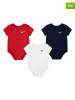 Nike Sportswear 3er-Set: Bodys in Rot/ Schwarz/ Weiß