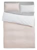 GUIDO MARIA KRETSCHMER Satin-Bettwäsche-Set ''Mila2'' in Weiß/ Beige - (L)200 x (B)135 cm