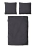 GUIDO MARIA KRETSCHMER Satin-Bettwäsche-Set ''Mila'' in Anthrazit - (L)200 x (B)135 cm