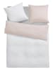GUIDO MARIA KRETSCHMER Satin-Bettwäsche-Set ''Mila2'' in Beige/ Weiß - (L)200 x (B)135 cm