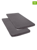 My Home 2-delige set: jersey hoeslakens "Litschi" grijs