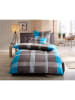Tom Tailor home Renforcé beddengoedset "Ole2" turquoise/grijs