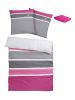 Tom Tailor home Renforcé beddengoedset "Felix" roze/grijs