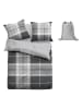 Tom Tailor home Biber-Bettwäsche-Set ''Eric'' in Grau - (L)200 x (B)135 cm