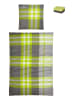 Tom Tailor home Komplet pościeli flanelowej "Nick" w kolorze zielono-szarym - 200 x 135 cm