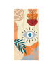 Colourful Cotton Strandtuch "Baskili" in Creme/ Orange