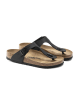 Birkenstock Leder-Zehentrenner "Gizeh" in Schwarz - Weite N