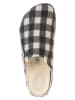 Birkenstock Skórzane kapcie w kolorze biało-czarnym