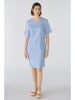 Oui Leinen-Kleid in Hellblau