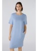 Oui Leinen-Kleid in Hellblau