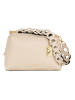Anna Morellini Leder-Schultertasche "Gessica" in Beige - (B)27 x (H)20 x (T)12 cm