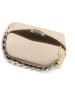 Anna Morellini Leder-Schultertasche "Gessica" in Beige - (B)27 x (H)20 x (T)12 cm
