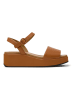 Camper Leder-Sandaletten in Hellbraun