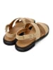 Camper Leder-Sandalen in Beige