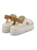 Camper Leren haksandalen wit