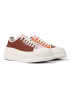 Camper Skórzane sneakersy w kolorze pomarańczowo-lawendowo-bordowym
