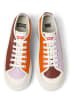 Camper Leder-Sneakers in Bordeaux/ Flieder/ Orange