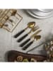 every ware 25tlg. Besteckset in Schwarz/ Gold