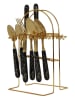 every ware 25tlg. Besteckset in Schwarz/ Gold