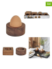 every ware 4-delige set: eierdoppen bruin - (verrassingsproduct)