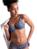 Passionata Biustonosz push-up "White nIghts" w kolorze niebieskim