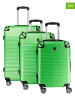 Canadian Peak 3tlg. Hardcase-Trolleyset "Shockeak" in Grün
