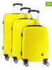 Canadian Peak 3-delige hardcase-trolleyset "Solomuneak" geel