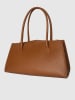 Victor & Hugo Paris Leder-Schultertasche "Oxa" in Hellbraun - (B)41,5 x (H)25 x (T)19 cm