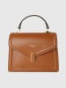 Victor & Hugo Paris Leder-Henkeltasche "Aura" in Hellbraun - (B)26,5 x (H)21 x (T)8,5 cm