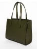 Victor & Hugo Paris Skórzana torebka "Louane" w kolorze khaki - 22 x 26 x 8 cm