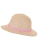Sterntaler Strohhut "Pailletten" in Beige/ Rosa