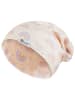 Sterntaler Beanie "Regenbögen" in Beige/ Lila