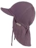 Sterntaler Pet met nekbescherming "Musselin" paars