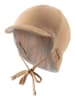 Sterntaler Schirmmütze "Musselin" in Hellbraun/ Weiß
