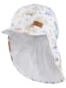 Sterntaler Pet met nekbescherming "Saurier" wit/blauw/beige