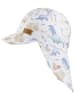 Sterntaler Pet met nekbescherming "Saurier" wit/blauw/beige