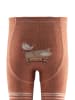 Sterntaler Krabbelstrumpfhose "Bauernhof" in Hellbraun/ Creme