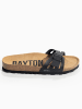 BAYTON Leder-Pantoletten "Athena" in Schwarz