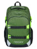 neoxx Schulrucksack "All about Neon" in Khaki - (B)31 x (H)45,5 x (T)24 cm