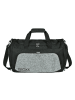 neoxx Sporttasche "Wool the World" in Grau/ Schwarz - (L)43,5 x (H)26 x (T)24 cm